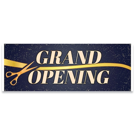 Signmission Grand Opening Banner Concession Stand Food Truck Single Sided B-96-30075